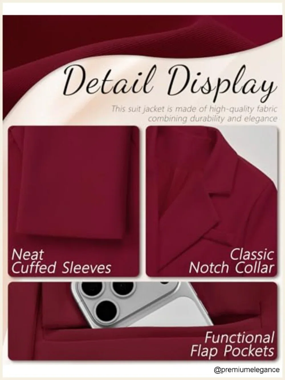 Womens Double Breasted Blazer Suit Jacket Business Casual Oversized